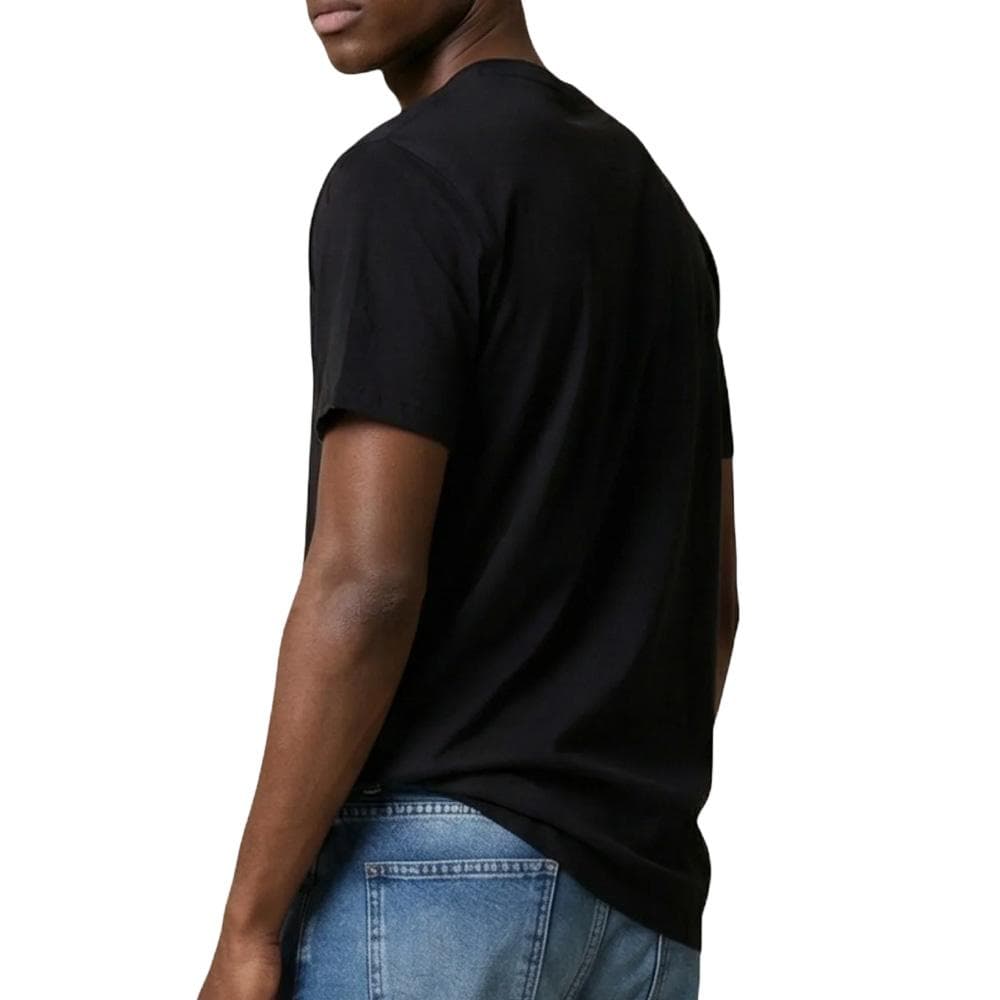 T-shirt Noir Pomme Homme Tommy Hilfiger Tjm Slim Linear 2