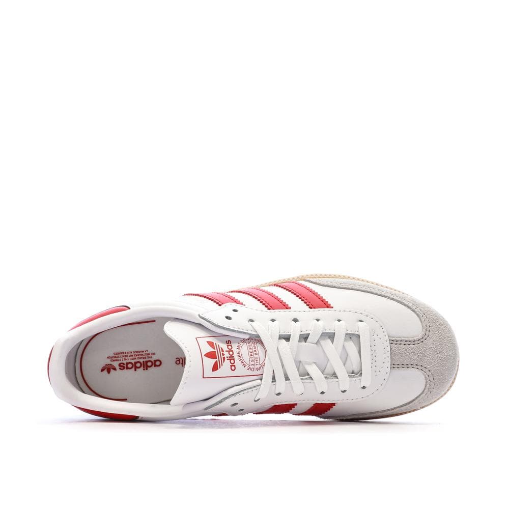 Samba Baskets Blanches/Rouge Enfant Adidas Samba Og C 4