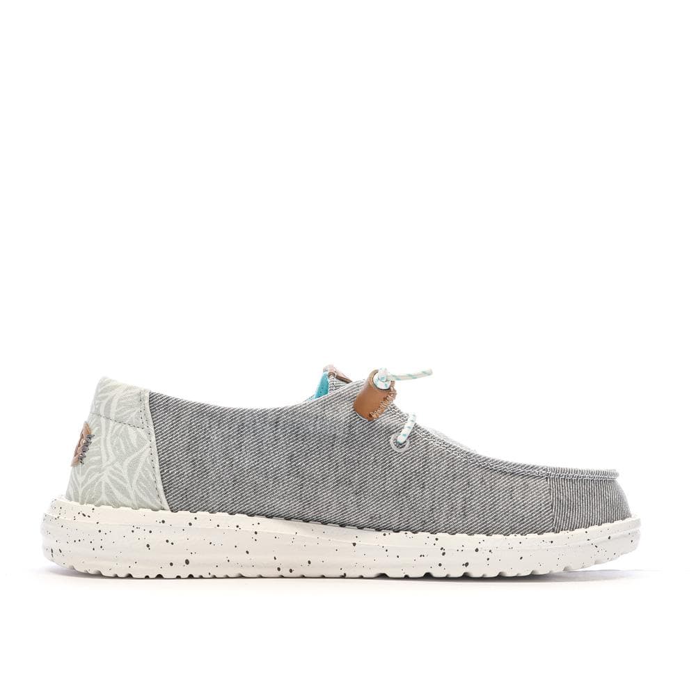 Chaussures Grise Chiné Femme Hey Dude Wendy Heathered Slub 2