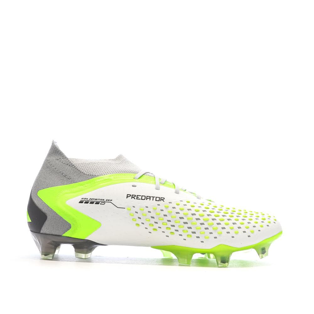 Chaussures de Foot Blanc/Gris/Vert Adidas Predator Accuracy.1 FG 2