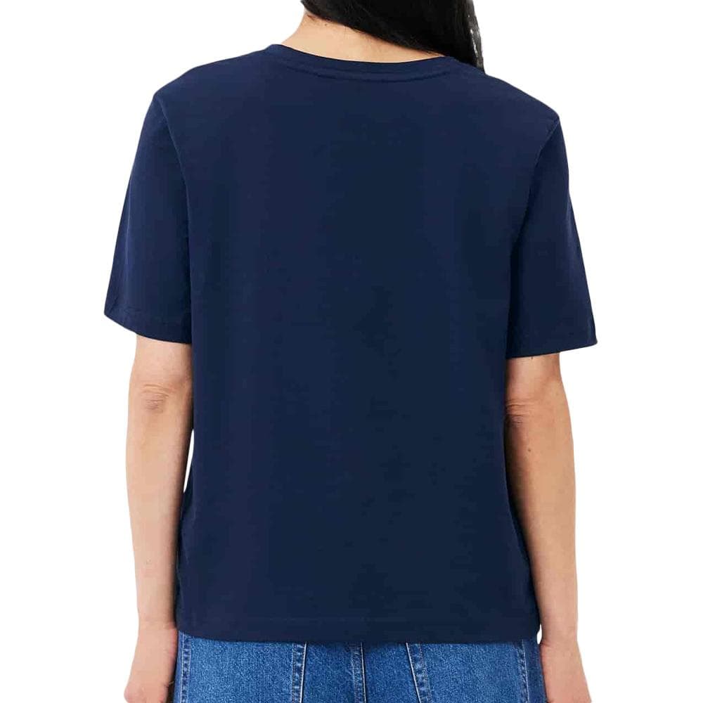 T-Shirt Marine Femme Lacoste Relaxed 2