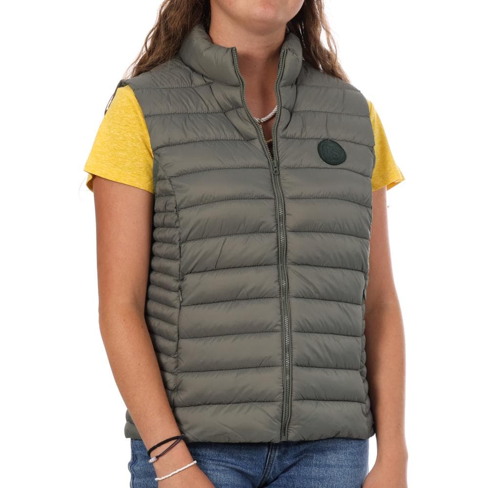 Doudoune sans manches Kaki Femme Teddy Smith B-terry 1