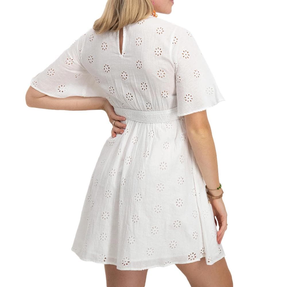 Robe Blanche Femme Vero Moda Closed 2