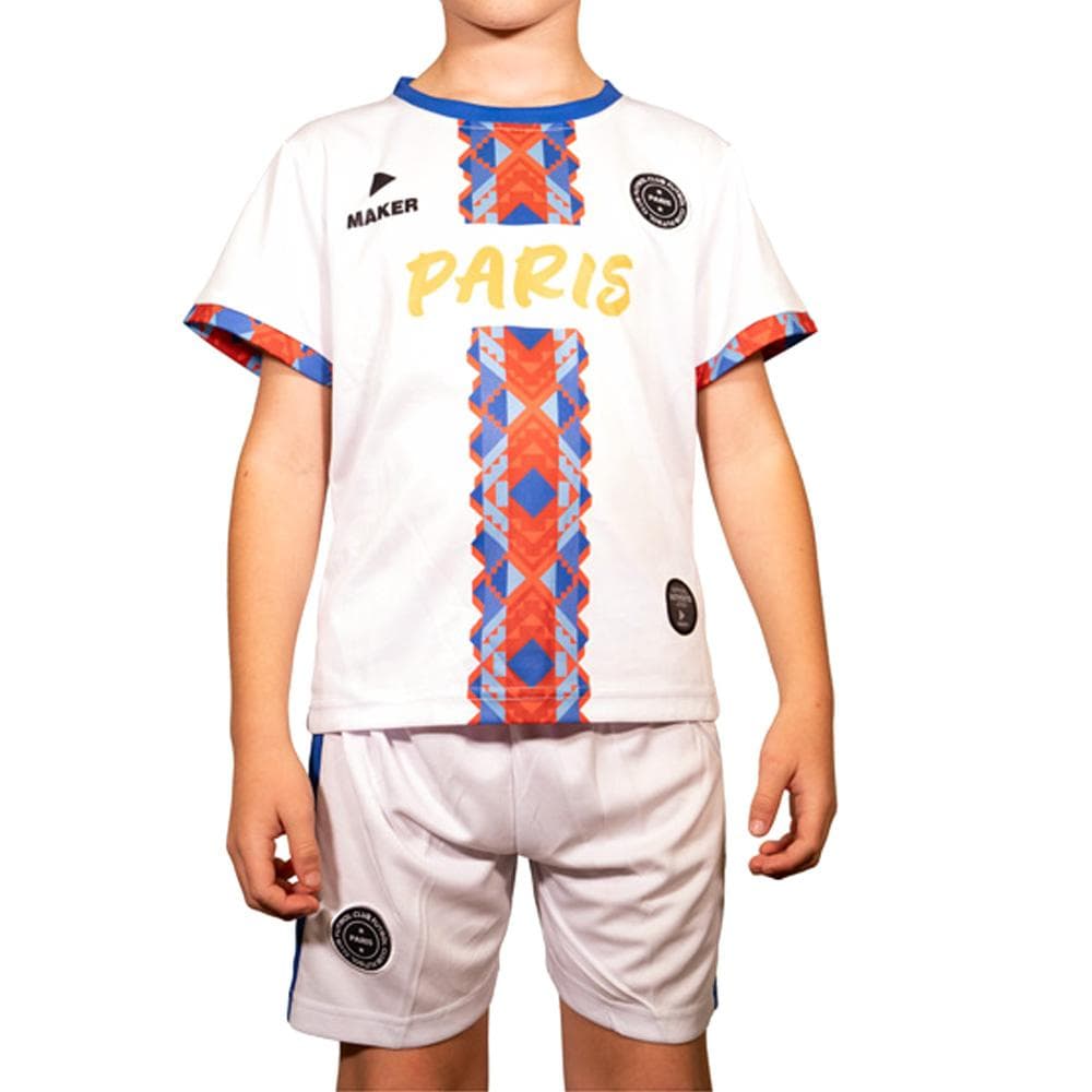 Ensemble Blanc/Rouge Enfant Sport Zone Paris 1