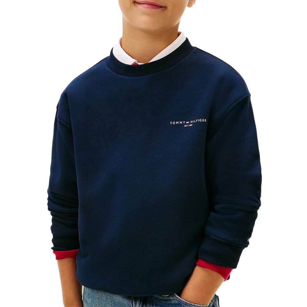 Sweat Marine Garçon Tommy Hilfiger Mini Corp 1