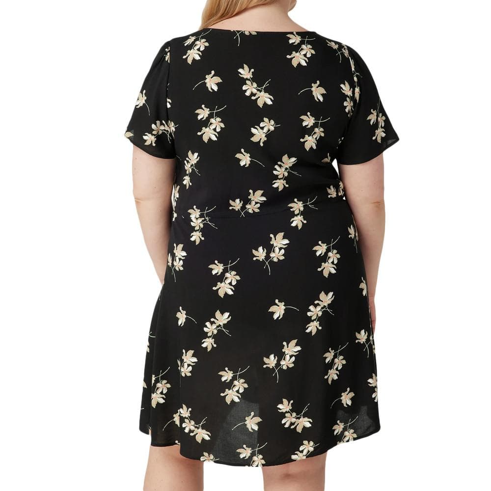 Robe Noir à Motifs Femme Vero Moda Curve Easy S 2