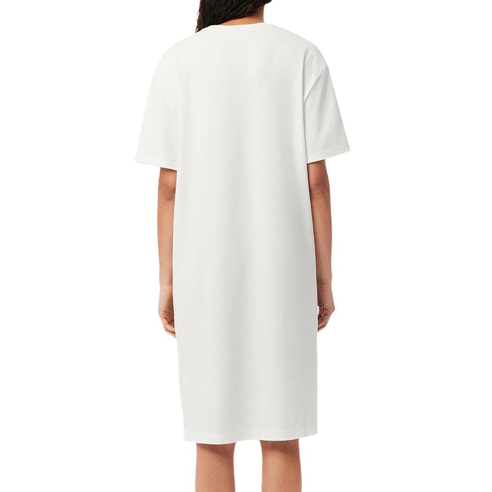 Robe Blanc Femme Lacoste Oversized EF2883 2