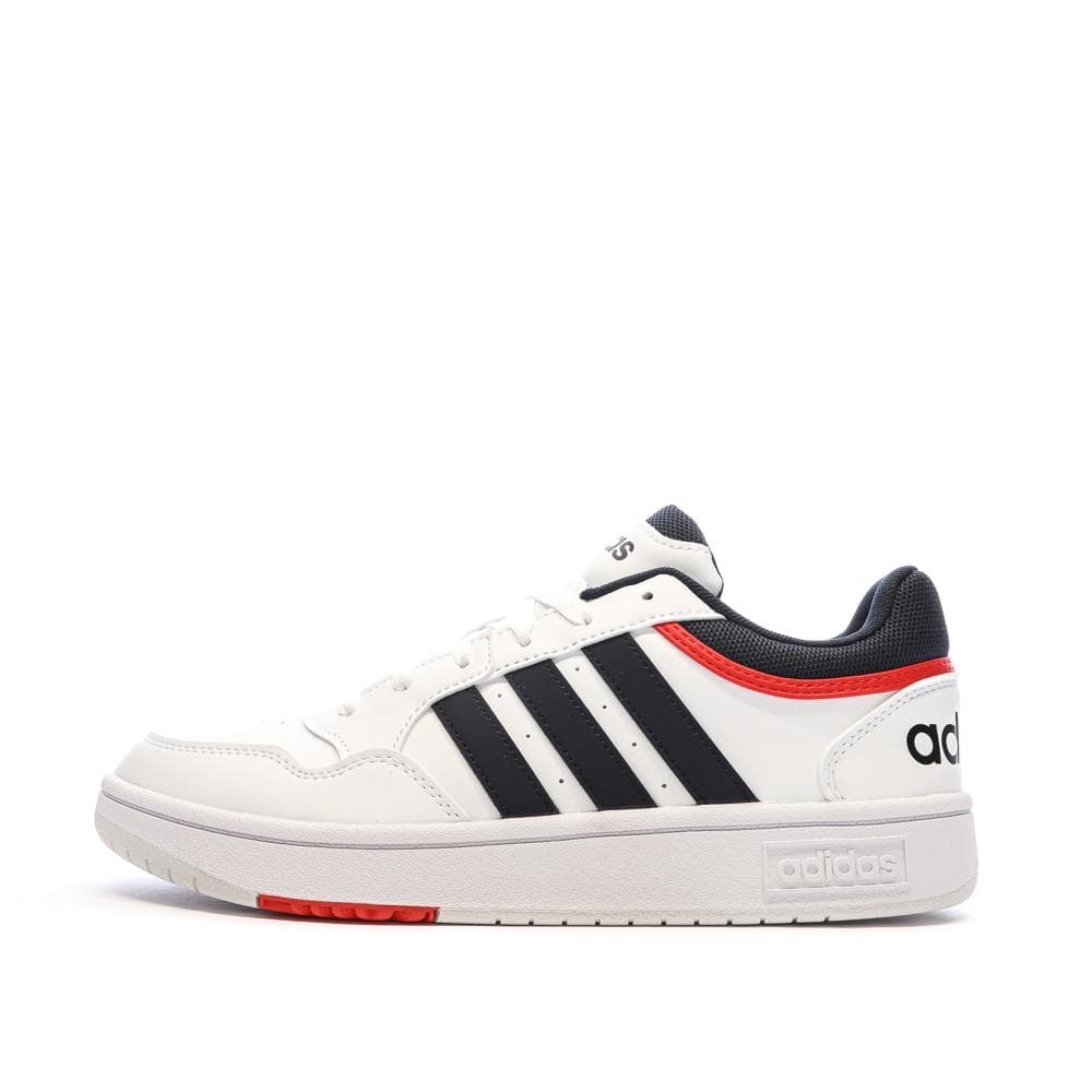 Baskets Blanc/Marine Homme Adidas Hoops 3.0 1
