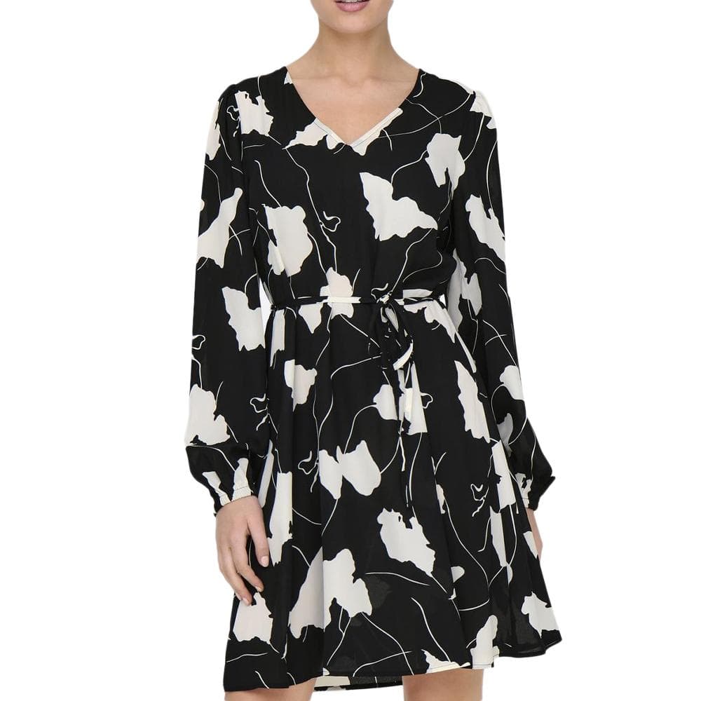 Robe Noir/Blanche Fleurs Femme JDY Base 1