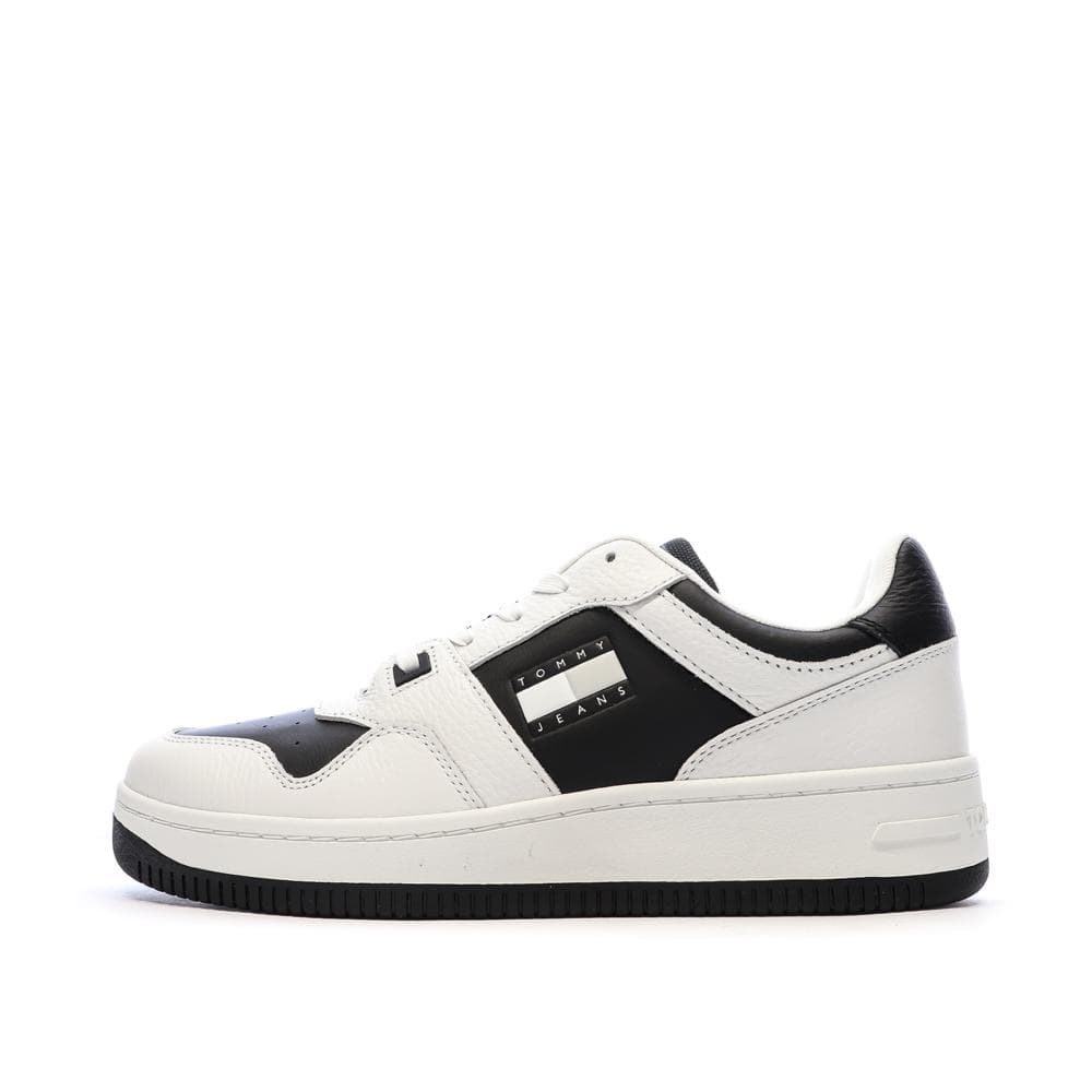 Baskets Blanches/Noires Homme Tommy Hilfiger Tjm Retro Basket 1