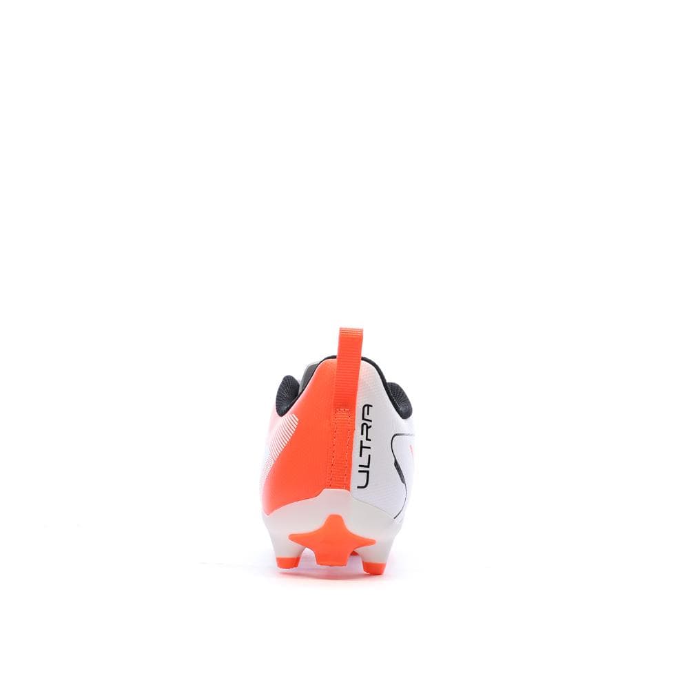 Chaussures de Foot Blanc/Orange Junior Puma Ultra 5 Play FG/AG 3