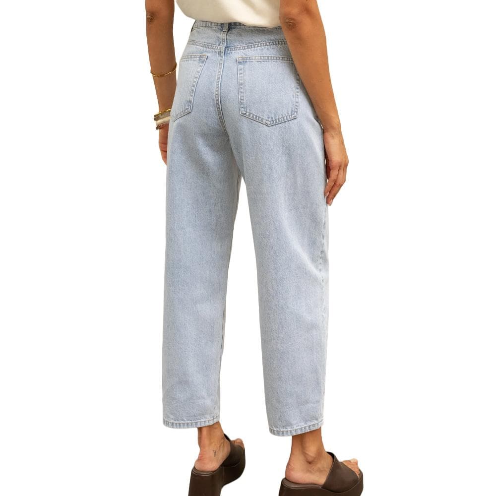 Jean barrel Bleu Femme Oraije Bony 2
