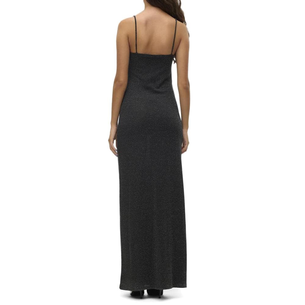 Robe Moulante Noir/Argenté Femme Vero Moda Kanva Ankle 2