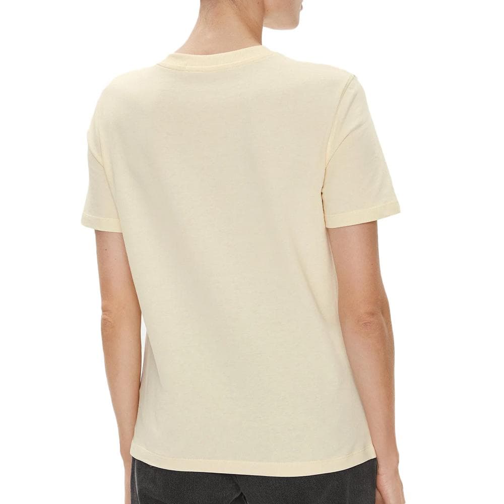 T-shirt Beige Femme Calvin Klein Jeans Ck Embro 2