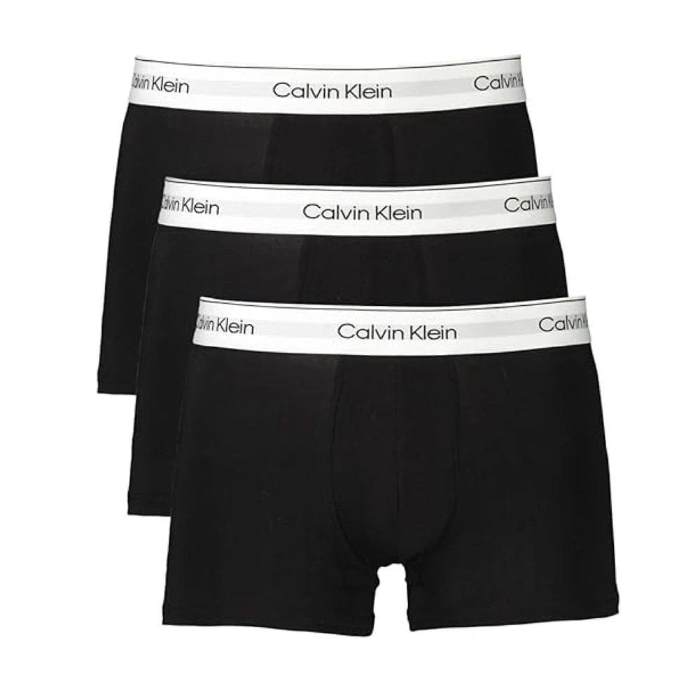 x3 Boxers Noirs Homme Calvin Klein Rise Trunk LV00NB4389 1