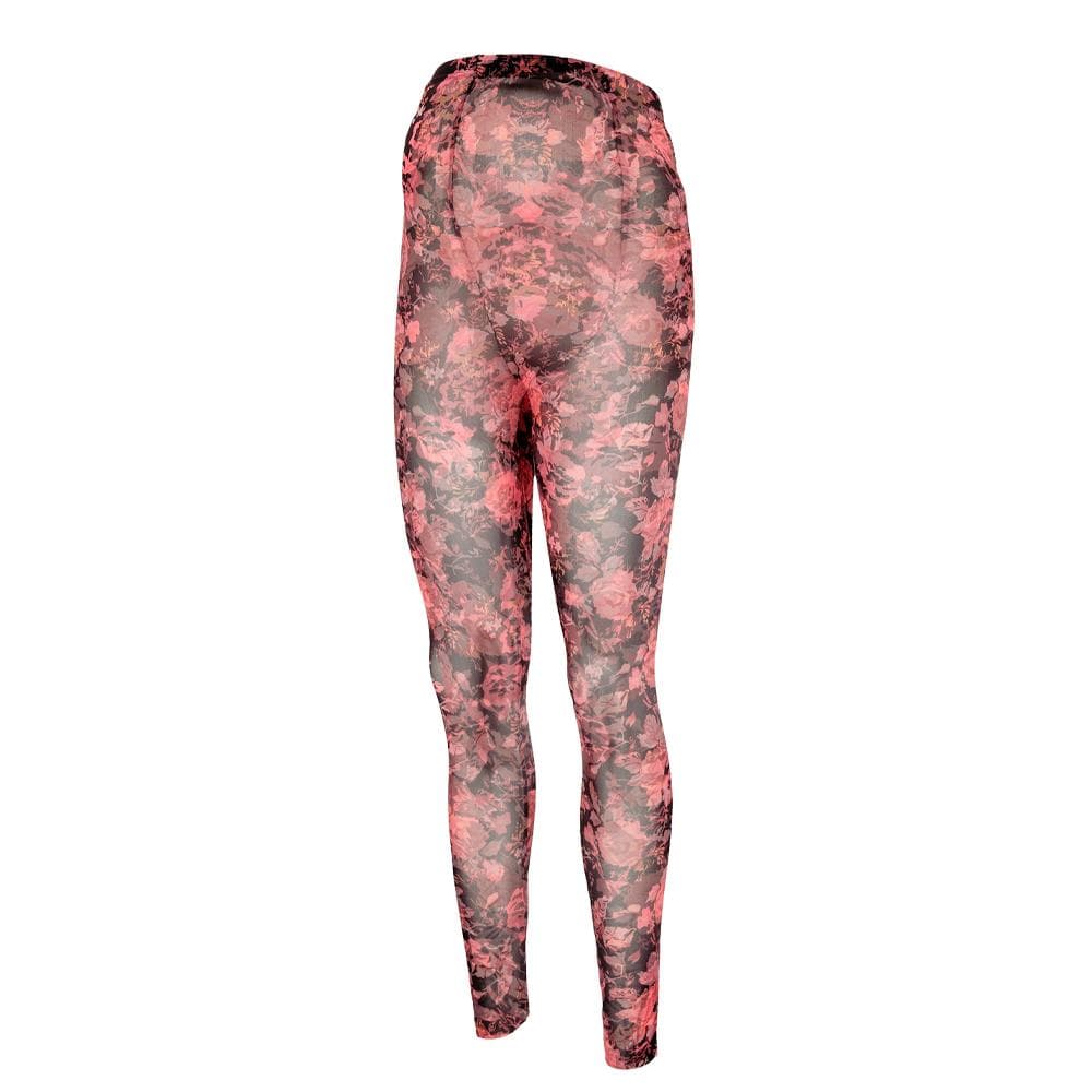 Legging de Grossesse Rouge Femme Mamalicious Mesh 3