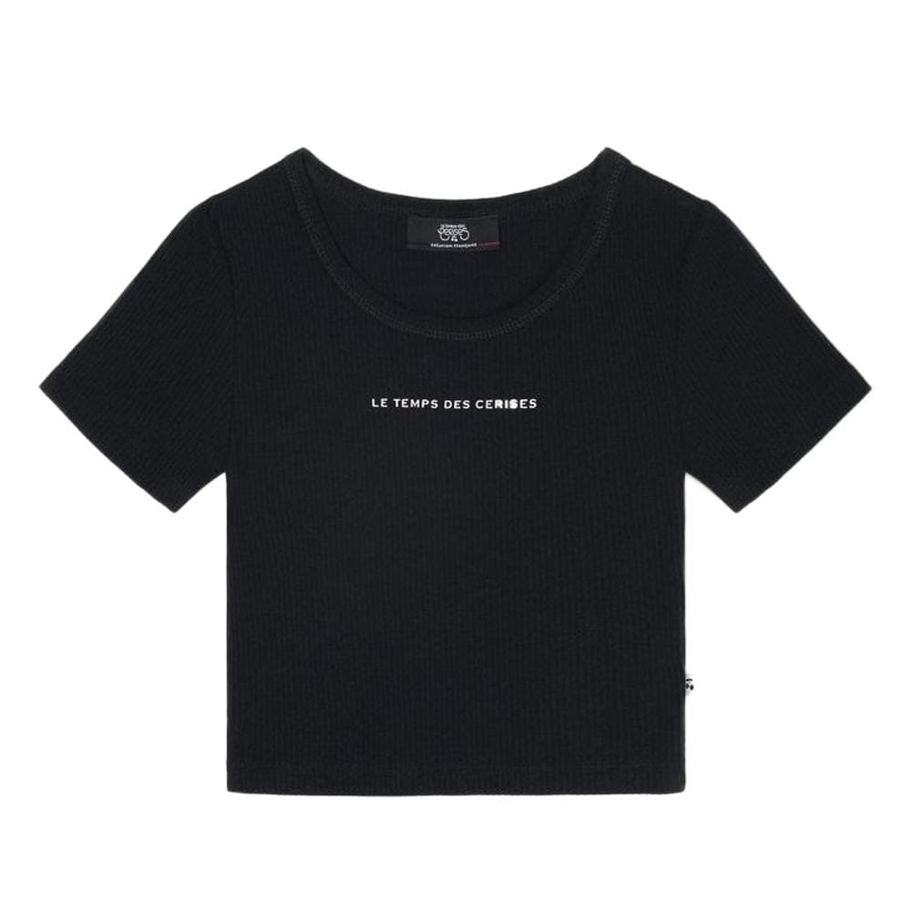 T-Shirt Noir Fille Le Temps Des Cerises Yukongi 1