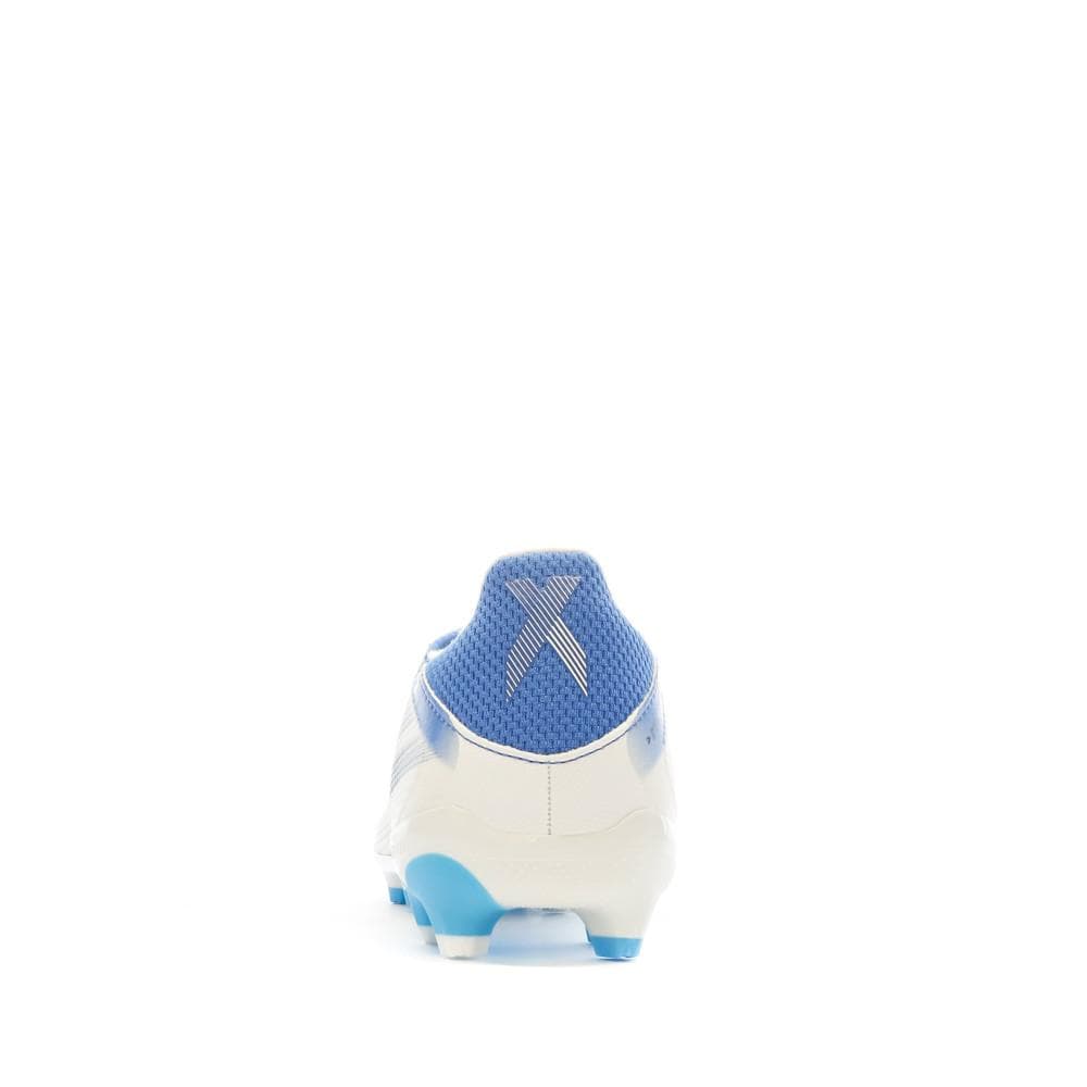 Chaussures de Football Blanche/Bleu Garçon Adidas X Speedflow.3 Mg J 3