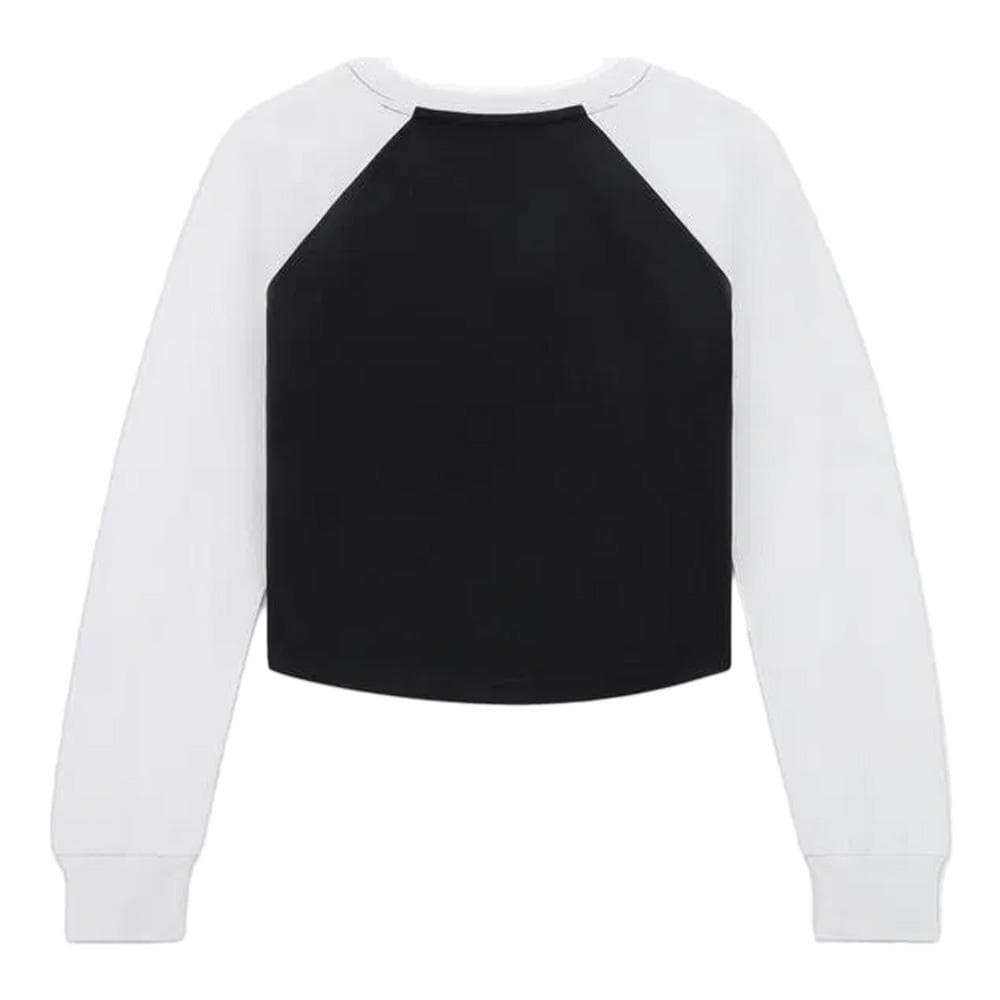 T-Shirt Noir Femme Converse Cozy Raglan 2