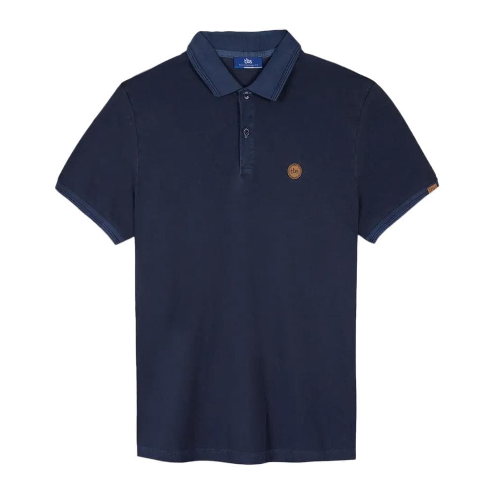 Polo Marine/Marron Homme TBS JAIRO 1