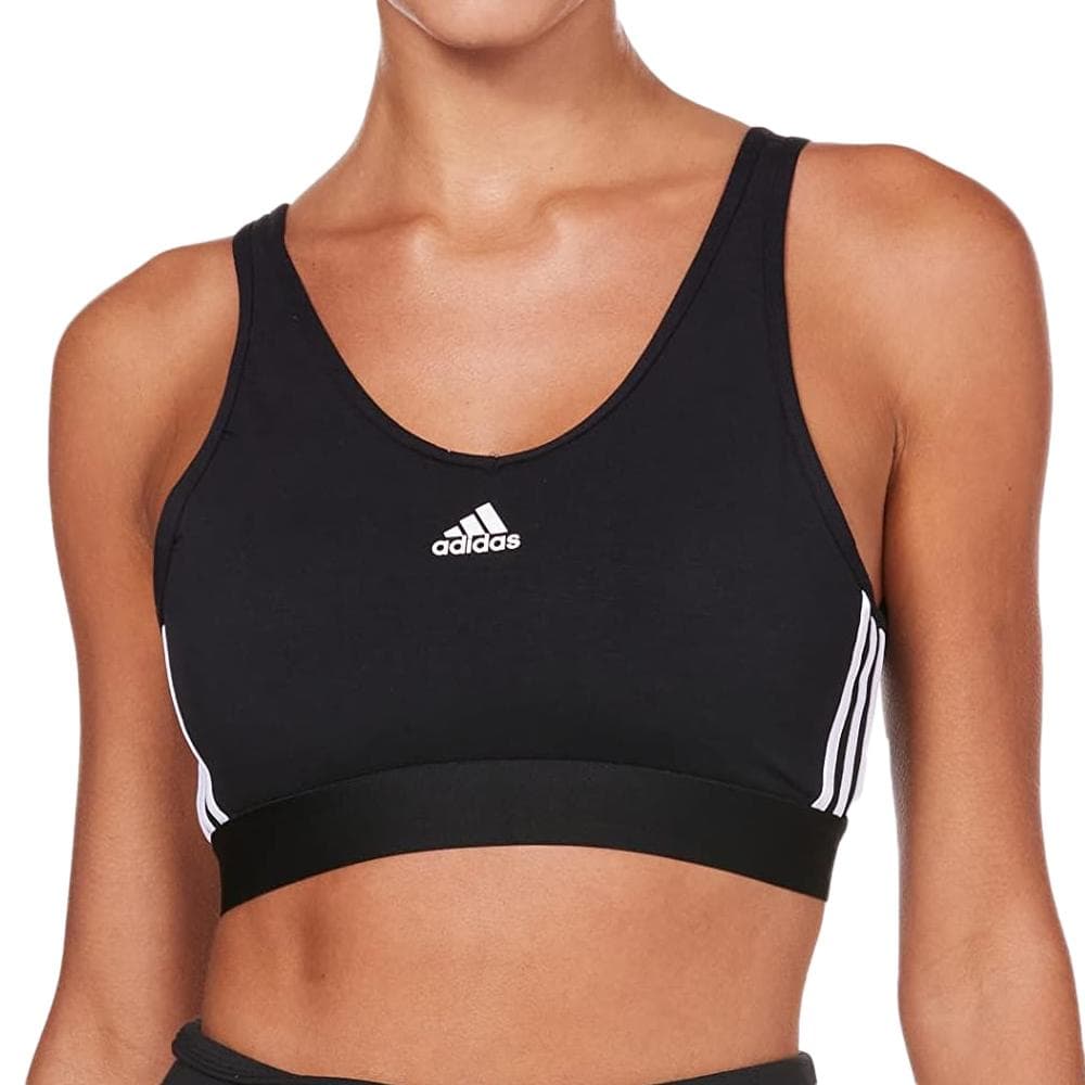 Brassière Noire Femme Adidas 3s Cro 1