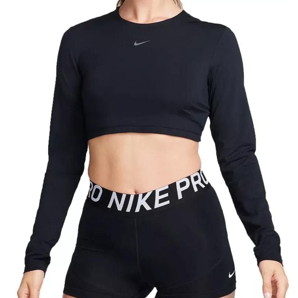 T-Shirt Noir Femme Nike Crop 1