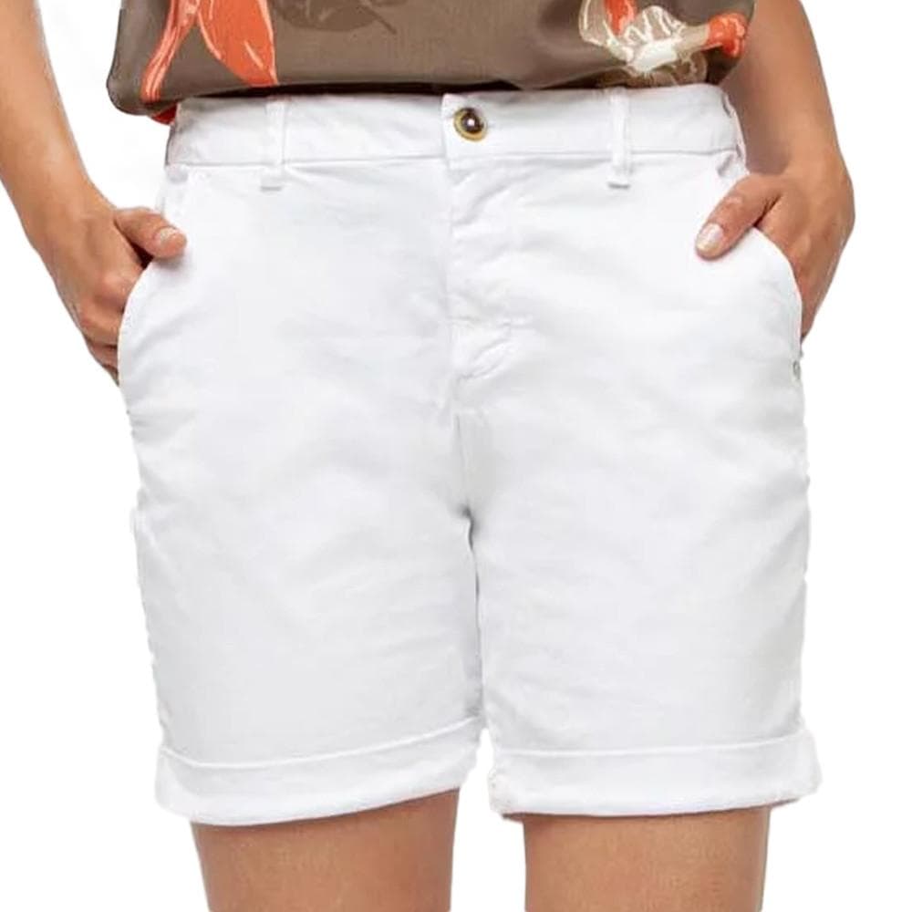 Bermuda Blanc Femme TBS Leonibur 1