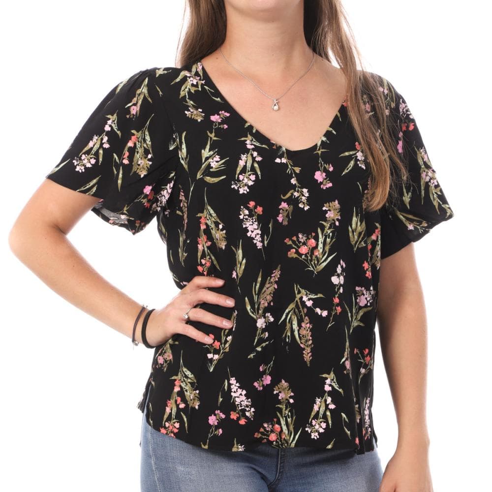 Top Imprimé Noir/Rose Femme Vero Moda Swf 1