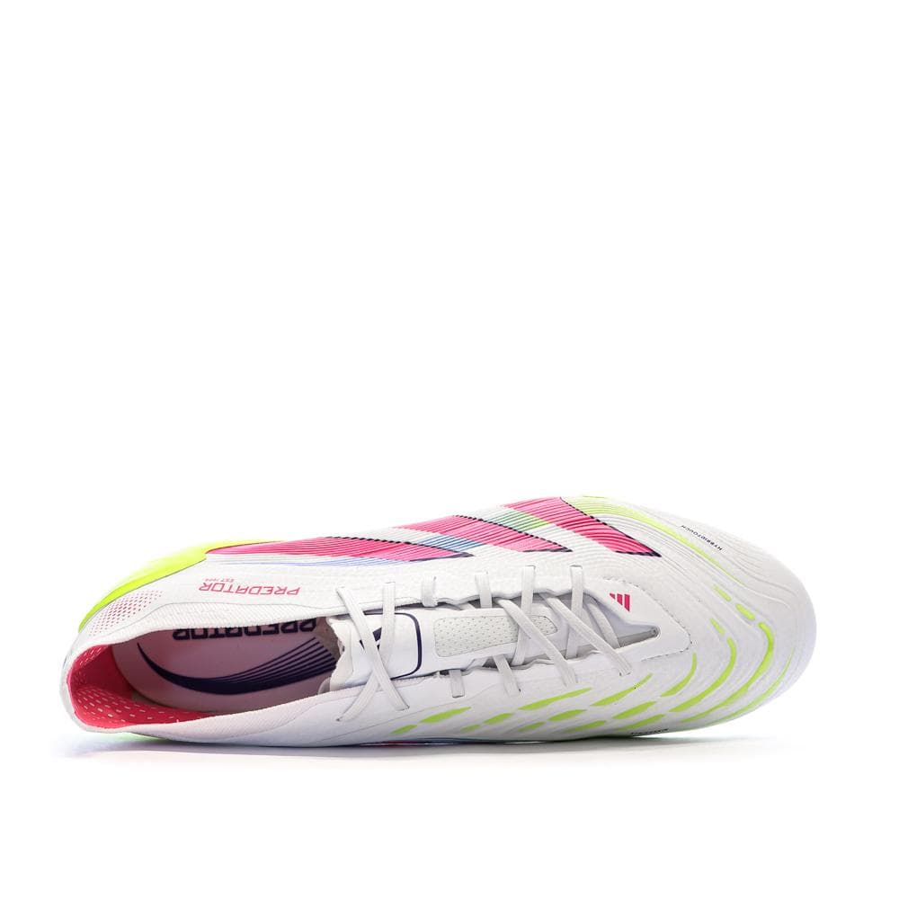 Chaussures de Foot Blanc/Rose Homme Adidas Predator Elite FG 4