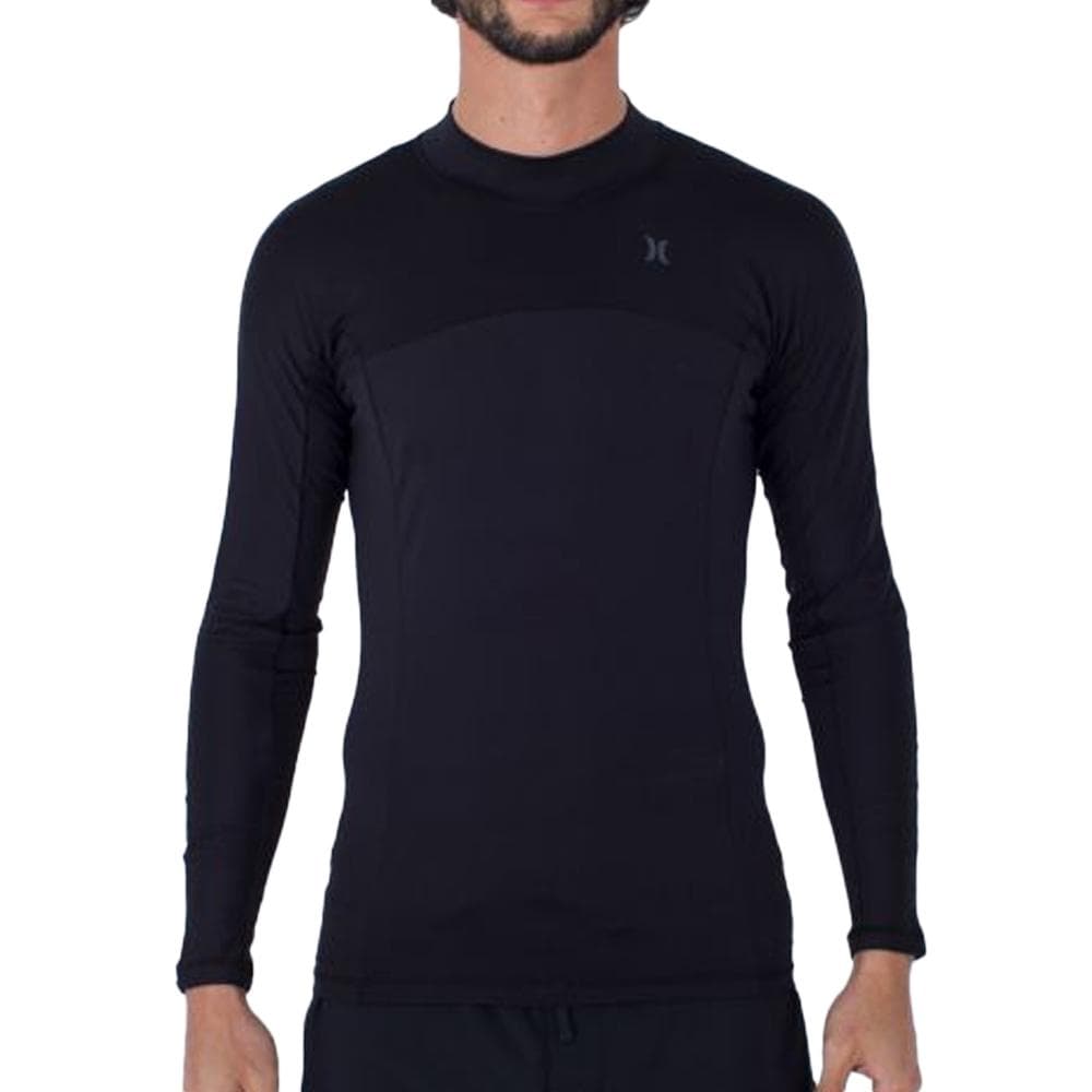 Lycra manche longue Noir Hommes Hurley Channel crossing 1