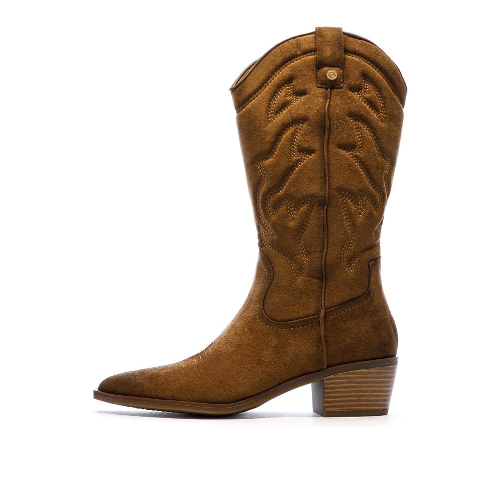 Santiags Hautes Camel Femme Xti 144308 1