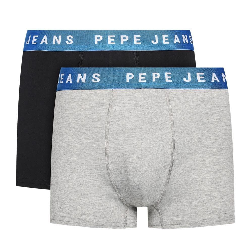 2x Boxers Noir/Gris Homme Pepe Jeans PMU 1
