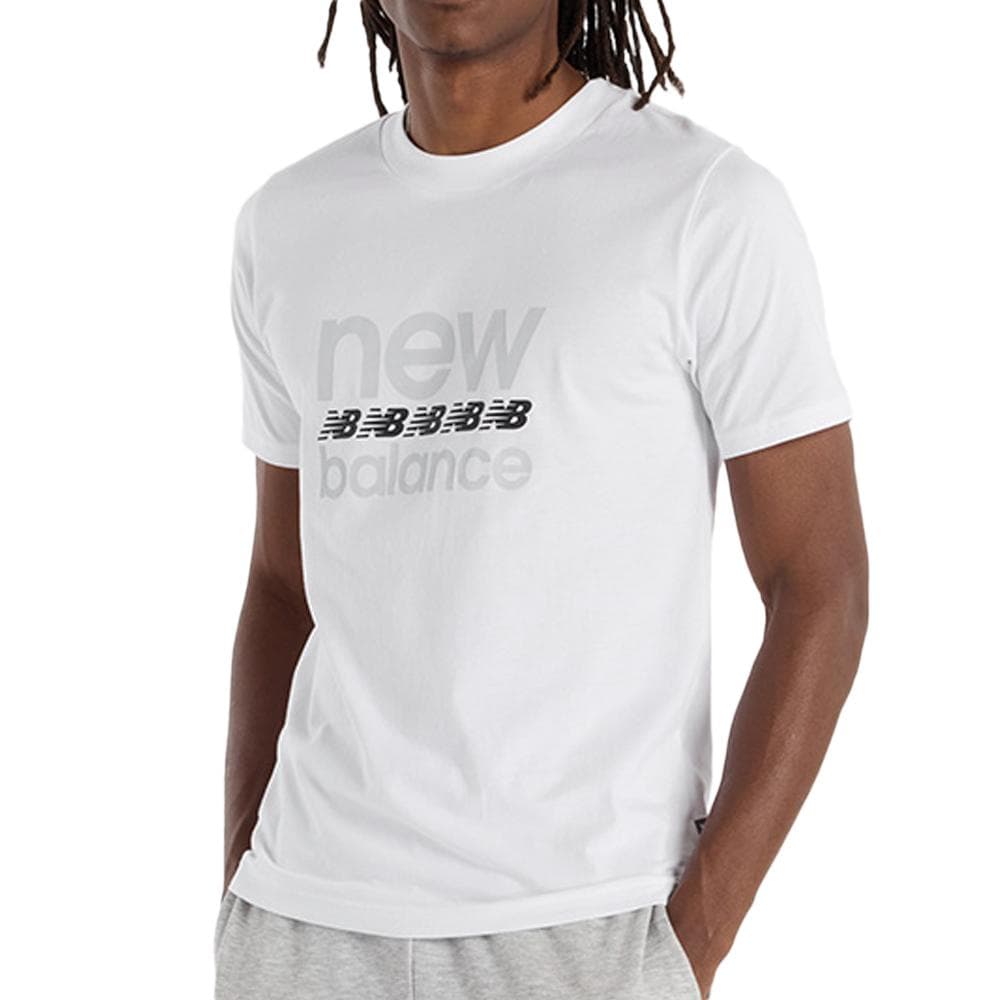 T-Shirt Blanc Homme New Balance Sport Essentials 1