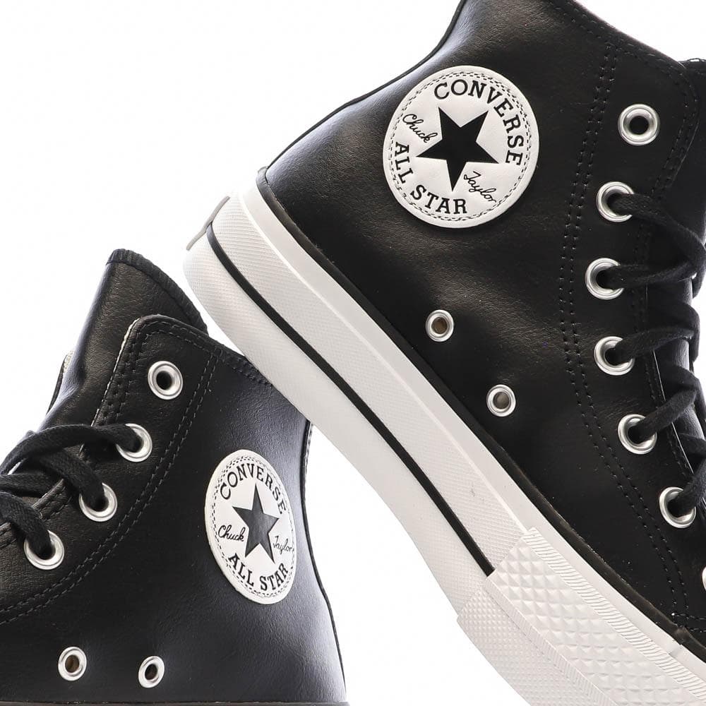 Baskets Noires Converse Femme Chuck Taylor All Star Lift 7