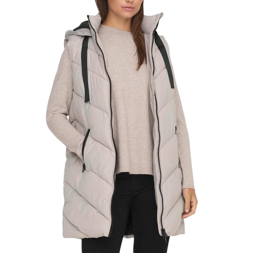 Doudoune sans manche Beige Femme JDY Padded Waistcoat 1