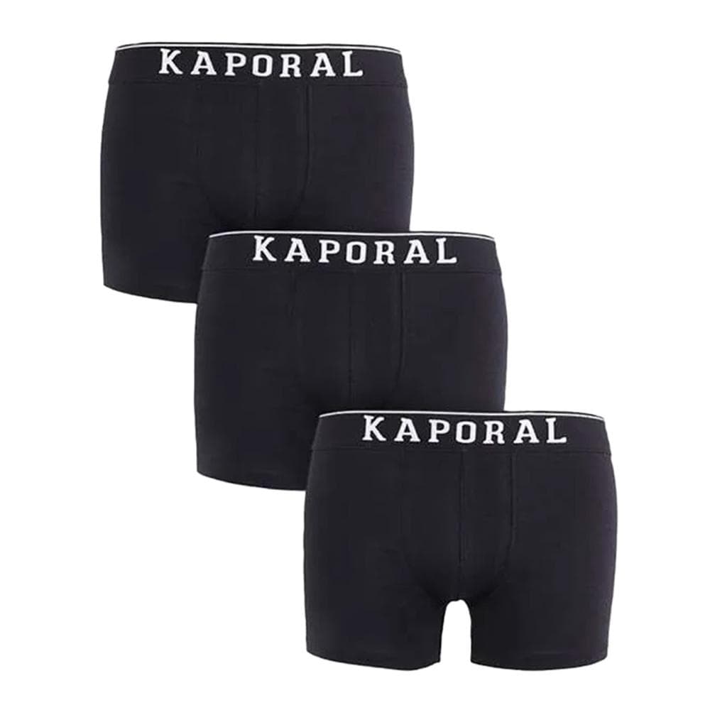 Lot x3 Boxers Noir/Blanc homme Kaporal QUADMH 1