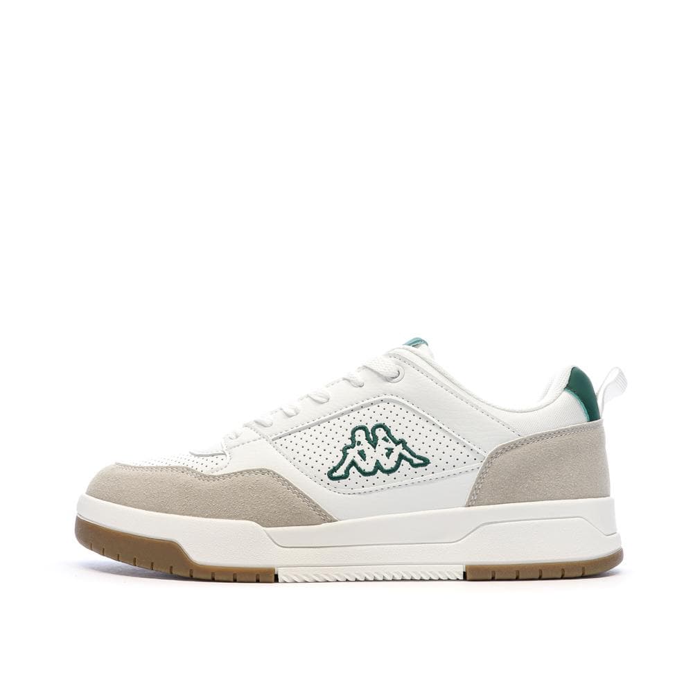 Baskets Blanches/Beiges/Vert Homme Kappa Logo Manis 1