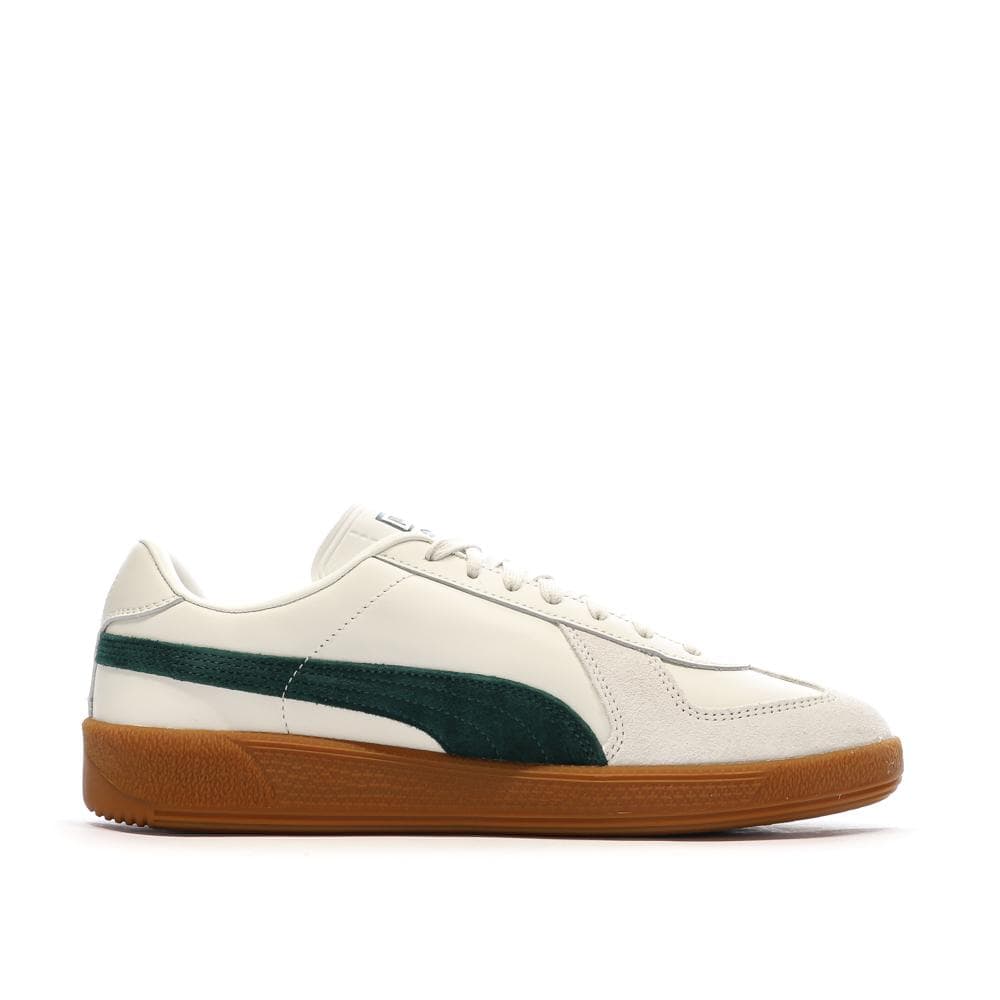Baskets Blanc/Vert Mixte Puma Army Trainer 2