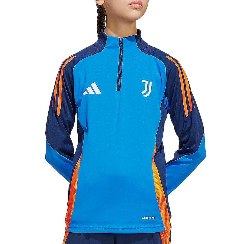 Juventus Haut d'entraînement de football Bleu Fille Adidas 1
