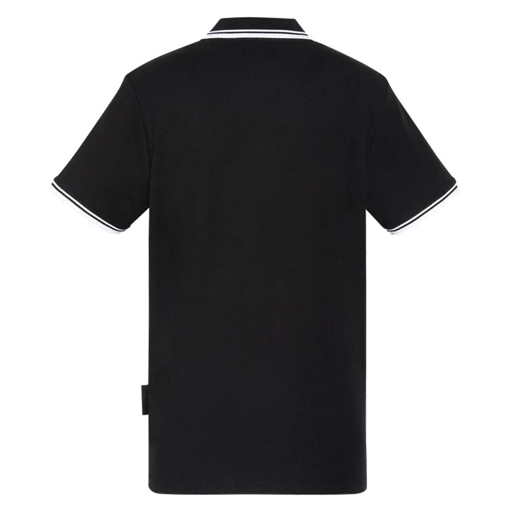Polo Noir/Blanc Homme Schott PSWILL2 2
