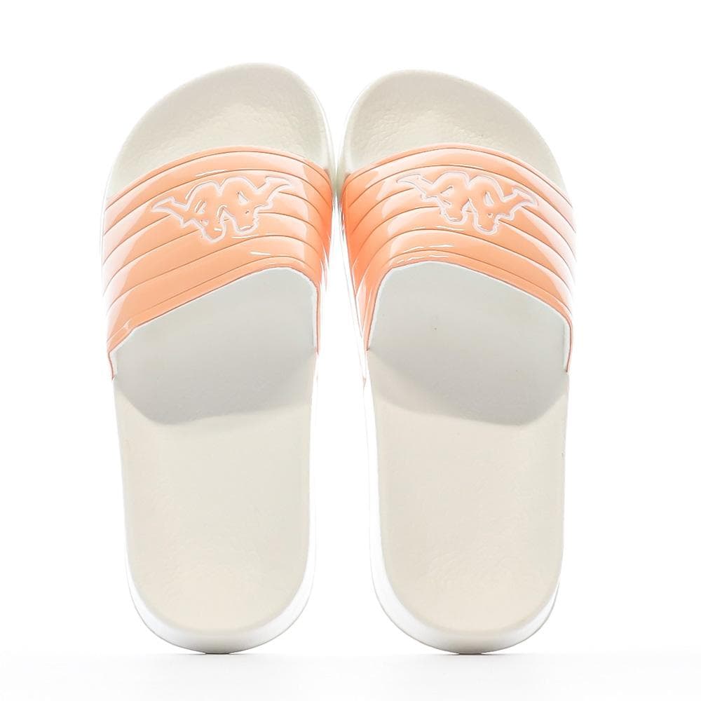 Claquettes Blanche/Rose Femme Kappa Noles 361I15W 3