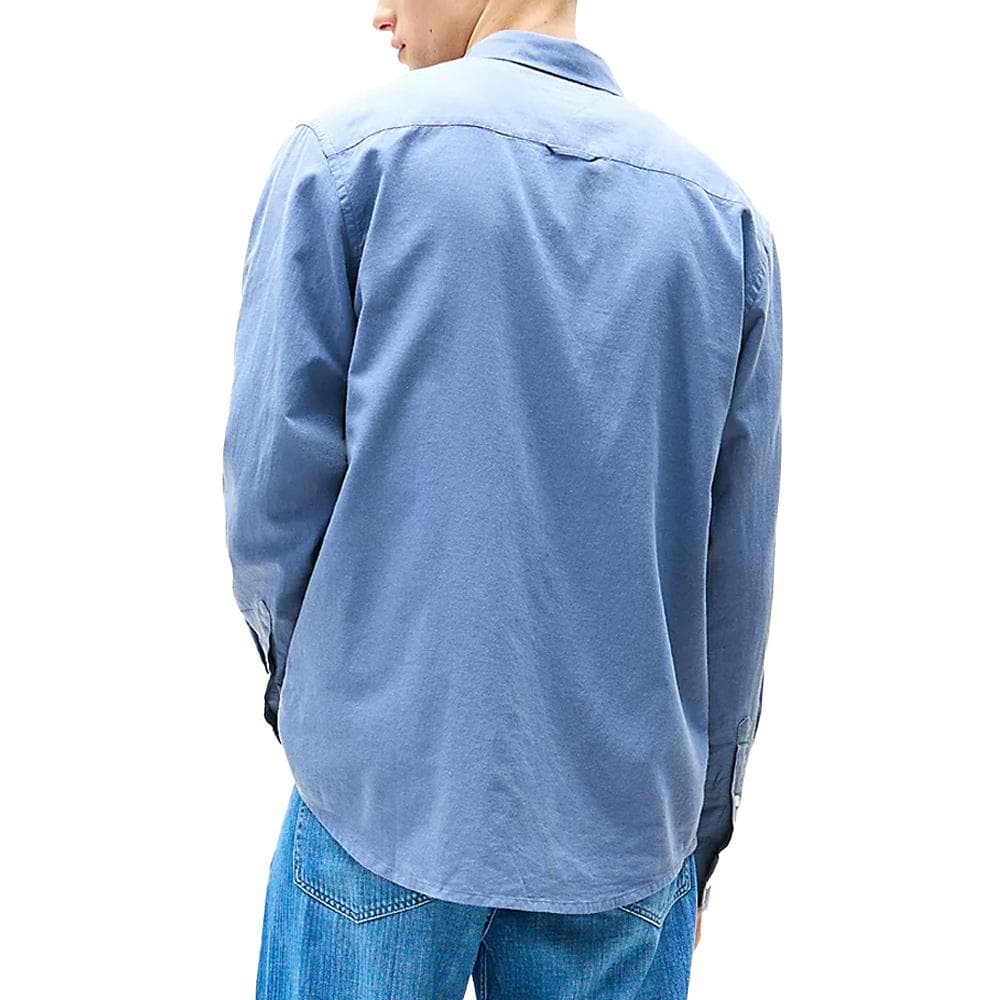 Chemise Bleu Moyen Homme Tommy Hilfiger Linen Blend-precious 2