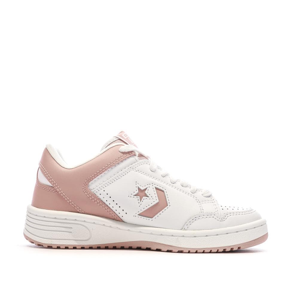 Baskets Blanches/Roses Mixte Converse Weapon 2
