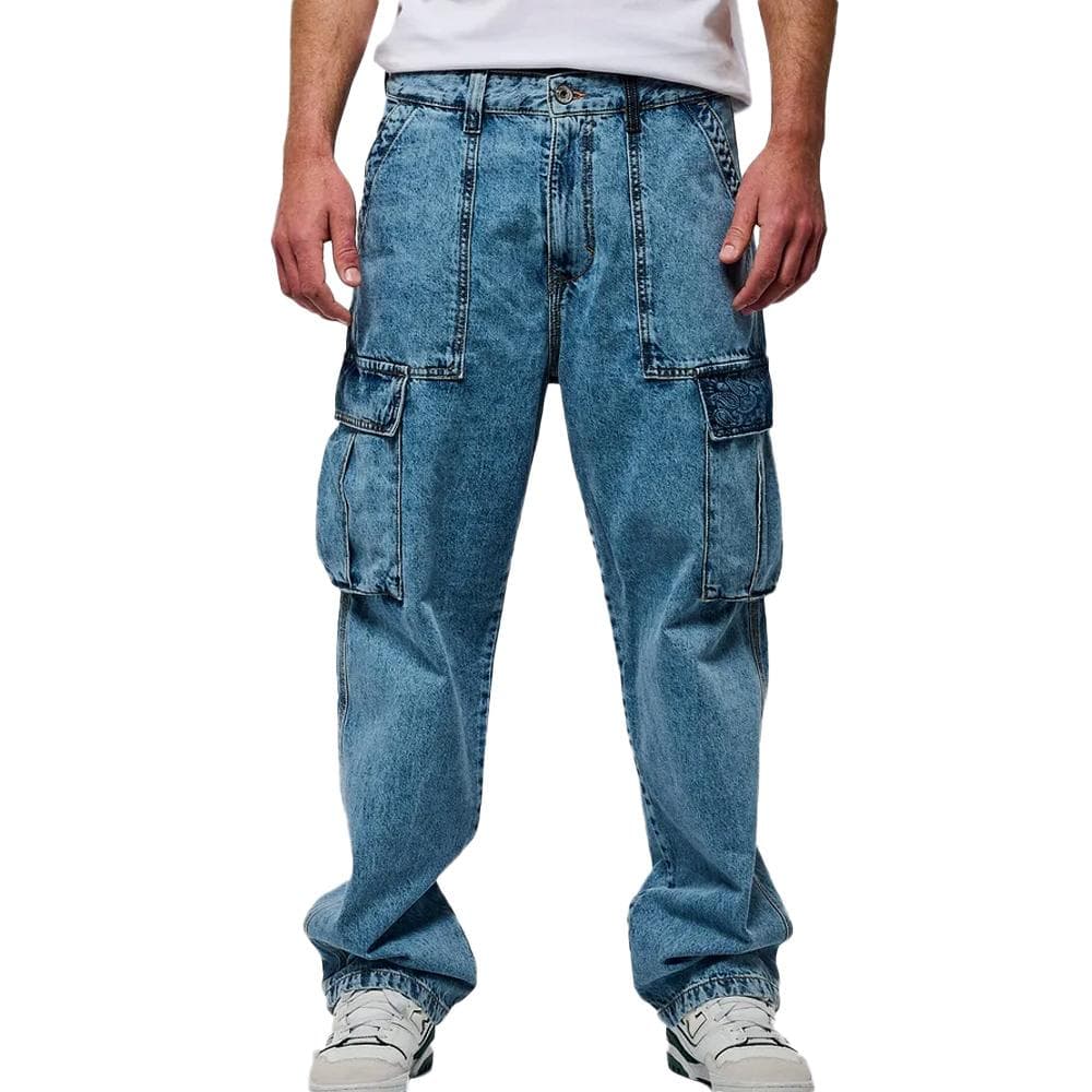 Jean Cargo Bleu Homme Kaporal Kp Asher 1