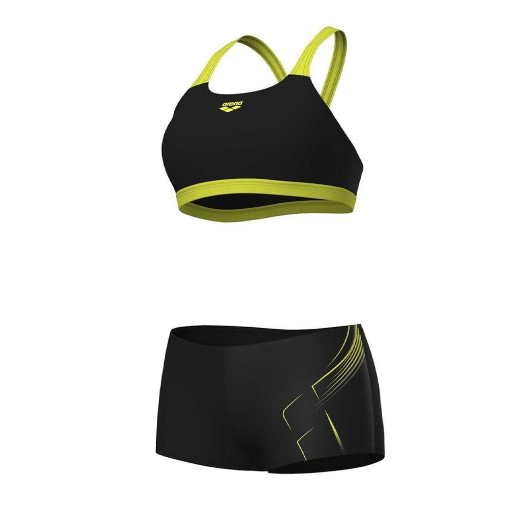 Maillot de bain Noir/Jaune Femme Arena Energy 1