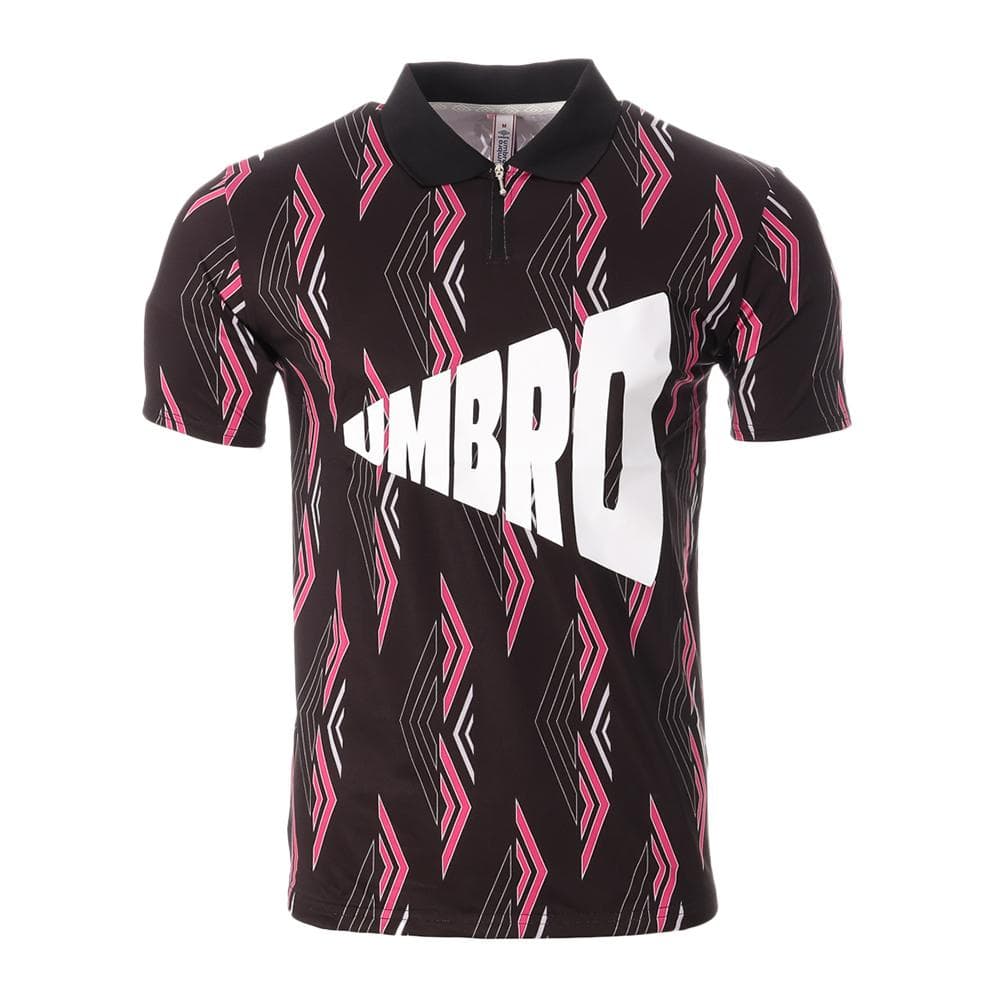 Polo Noir/Rose Homme Umbro King Polo 1