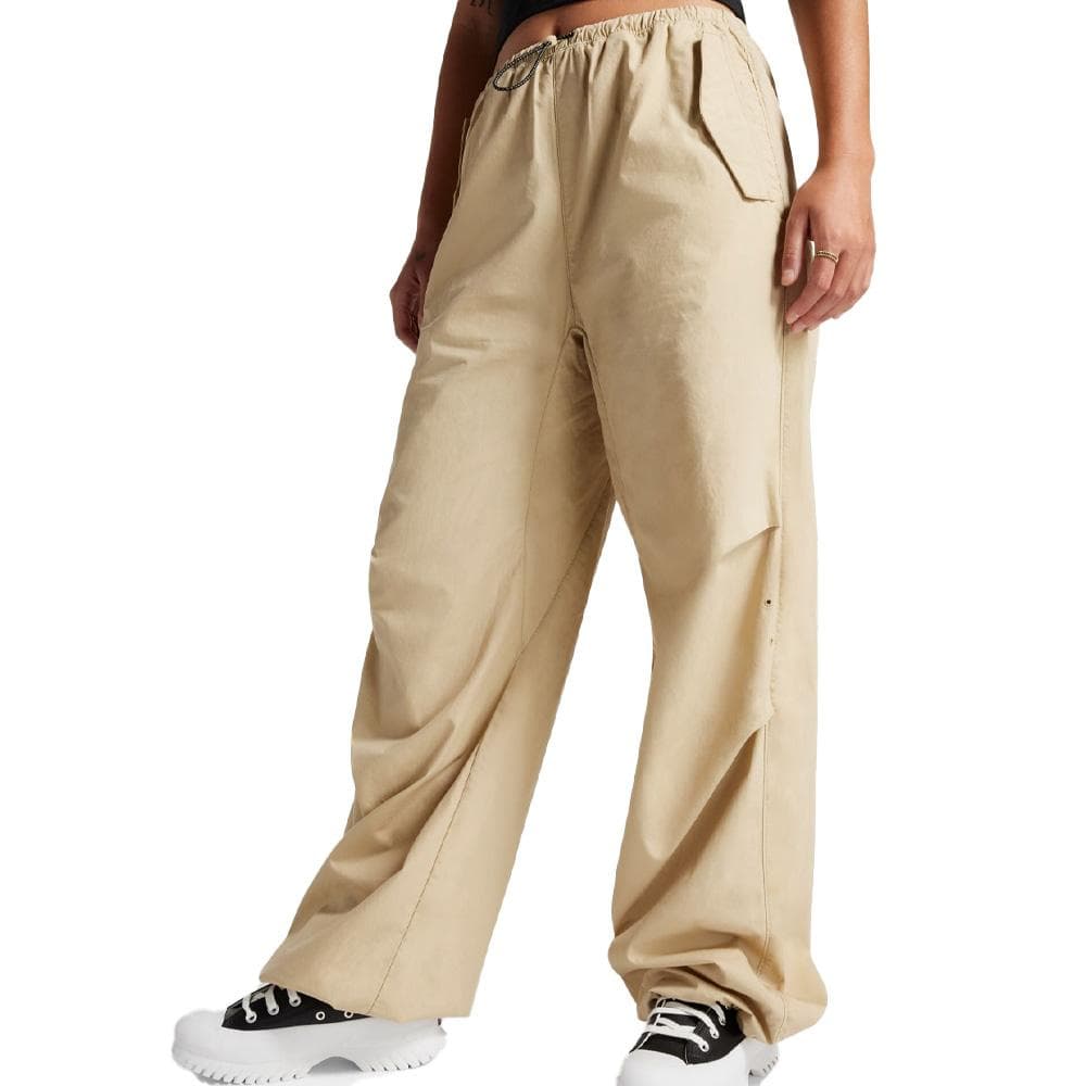 Pantalons fluide Cargo Beige Femme Converse Parachute Mossy Sloth 1