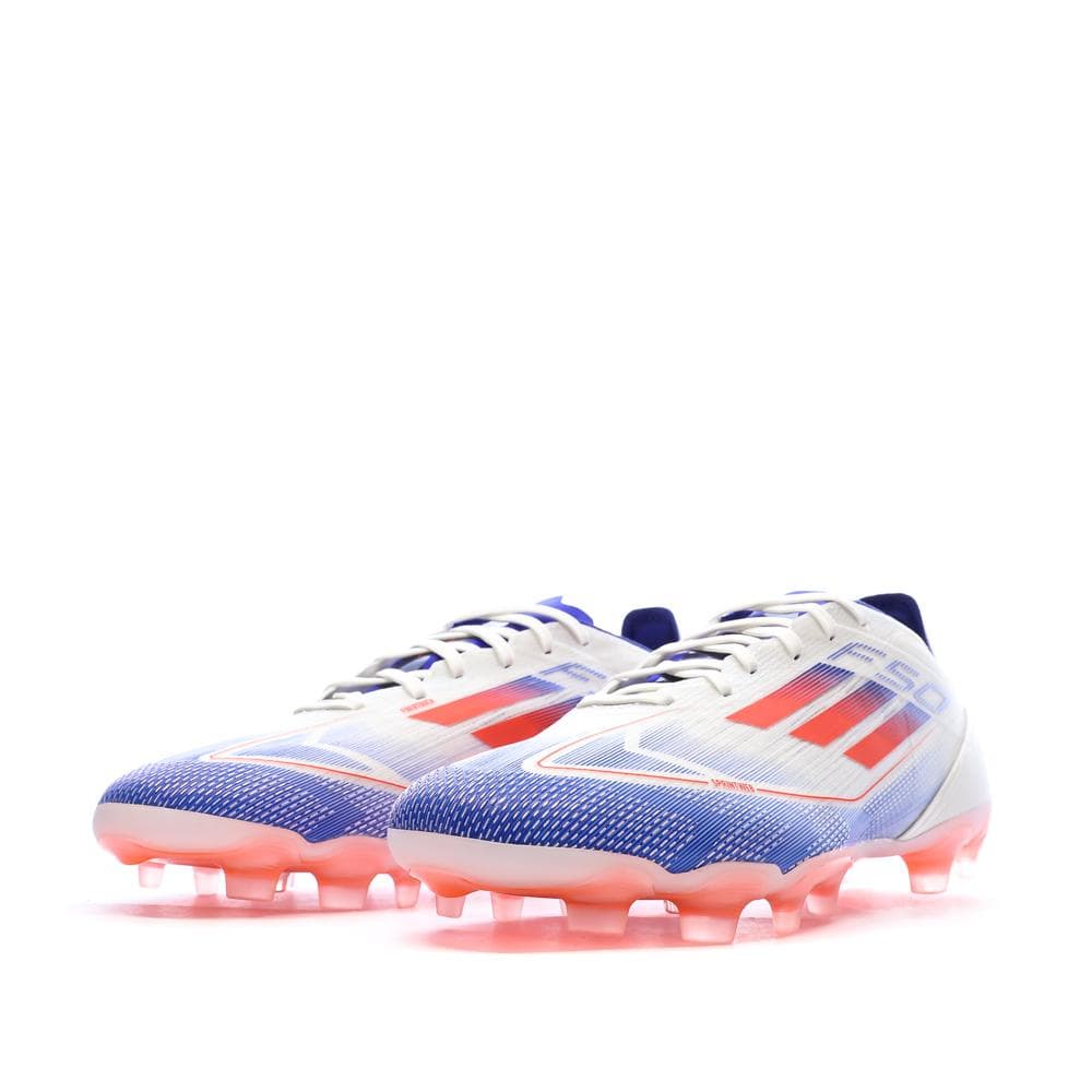Chaussures de football Blanches/Bleu/Rouges Homme Adidas F50 Pro Mg 6
