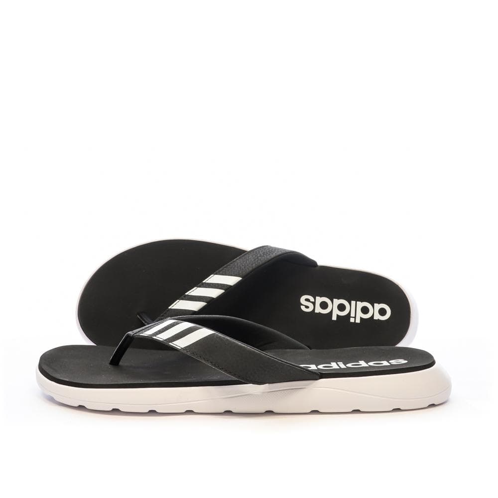 Tongs Noires/Blanches Homme Adidas Comfort Flip 1