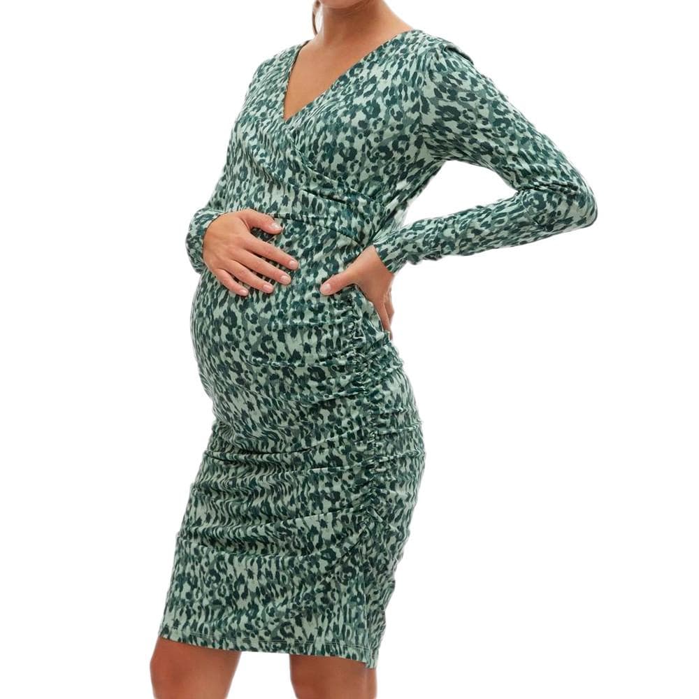 Robe de Grossesse Verte Femme Mamalicious Lebba 1